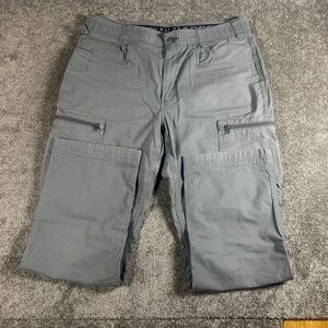 Duluth Alaskan Hardgear Roustabout Cargo Pants Mens 36x32 Gray Standard Fit